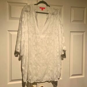 Lily Pulitzer Beach Cover-up dress. Never worn but tags removed. Beautiful white